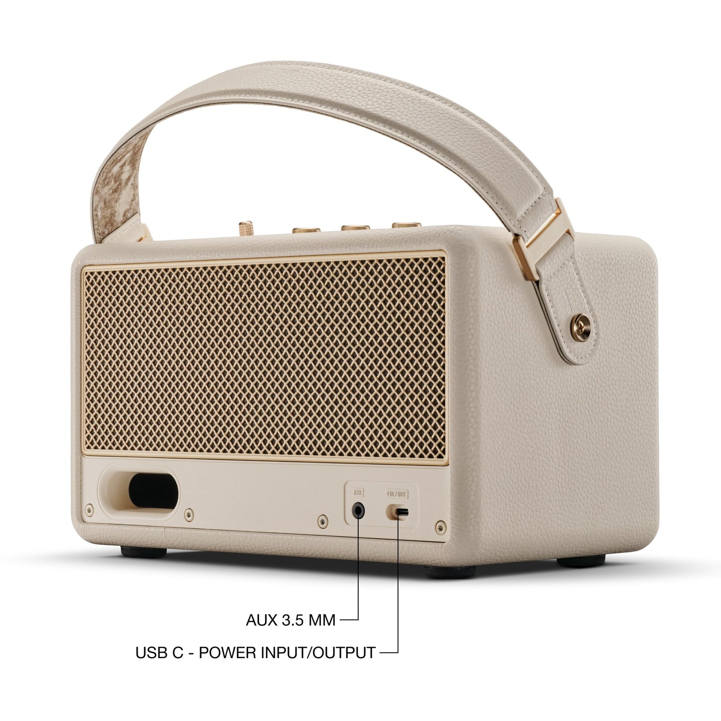 Marshall Kilburn III Portable Bluetooth Speaker – Cream - Deccan Retail
