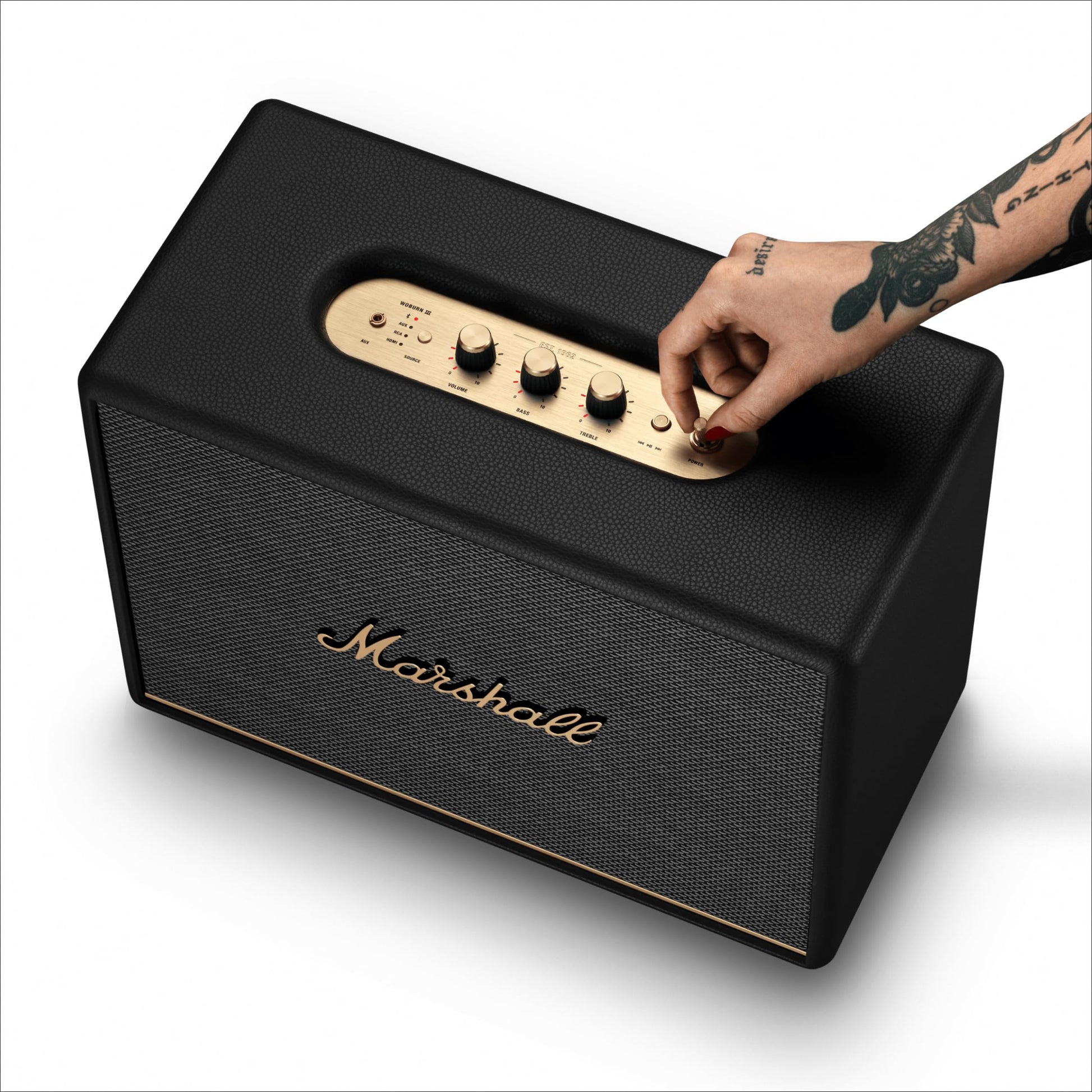Marshall Woburn III Home Speaker – Black - Deccan Retail