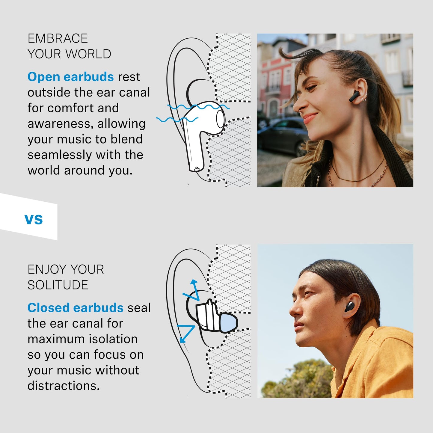 Sennheiser ACCENTUM Open True Wireless Earbuds – Black - Deccan Retail
