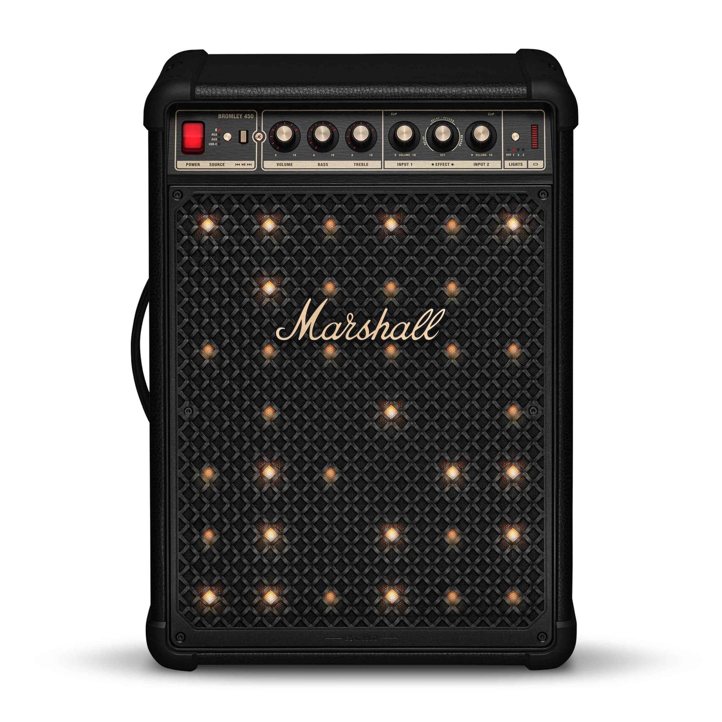 Marshall Bromley 450 Portable Party Speaker – Black & Brass
