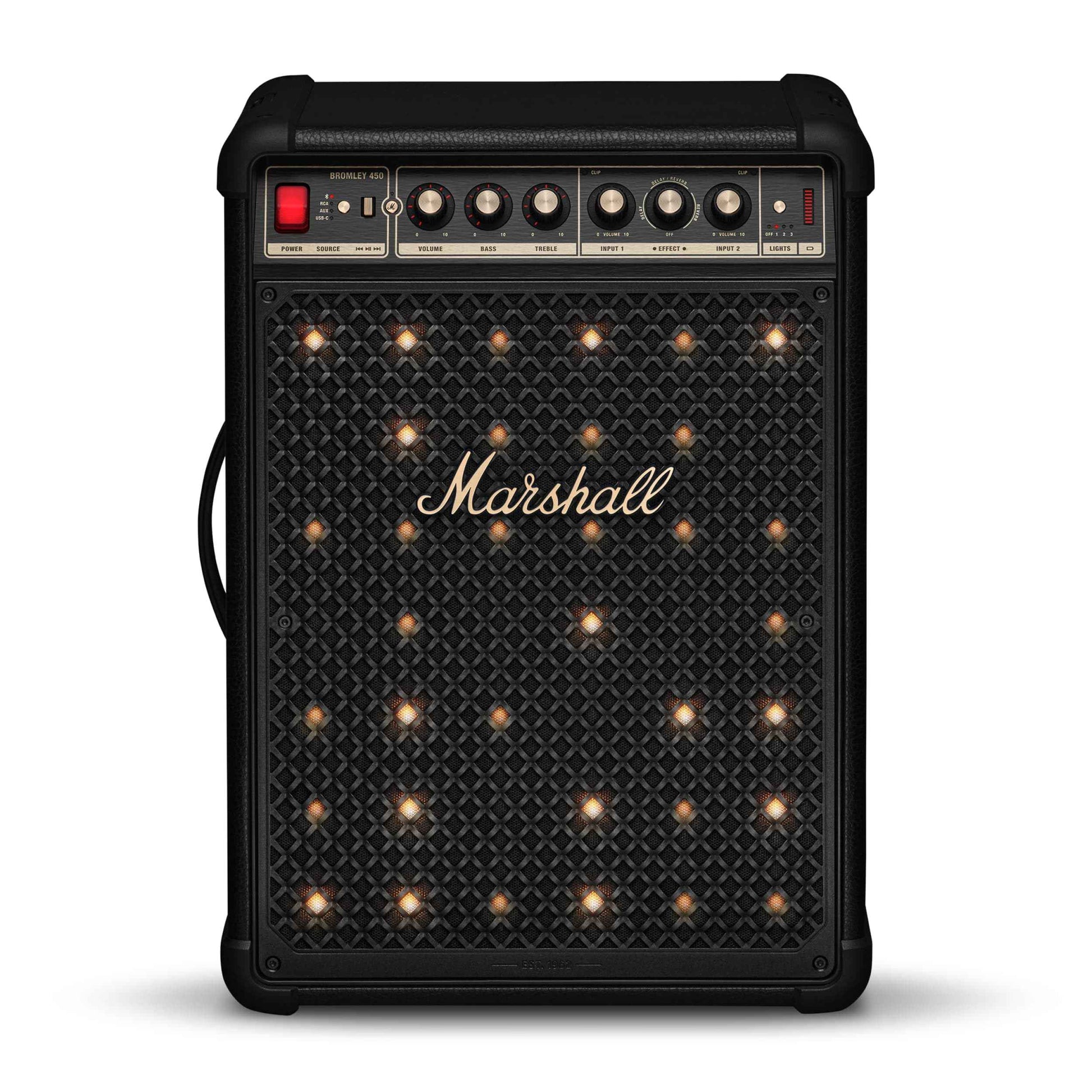 Marshall Bromley 450 Portable Party Speaker – Black & Brass