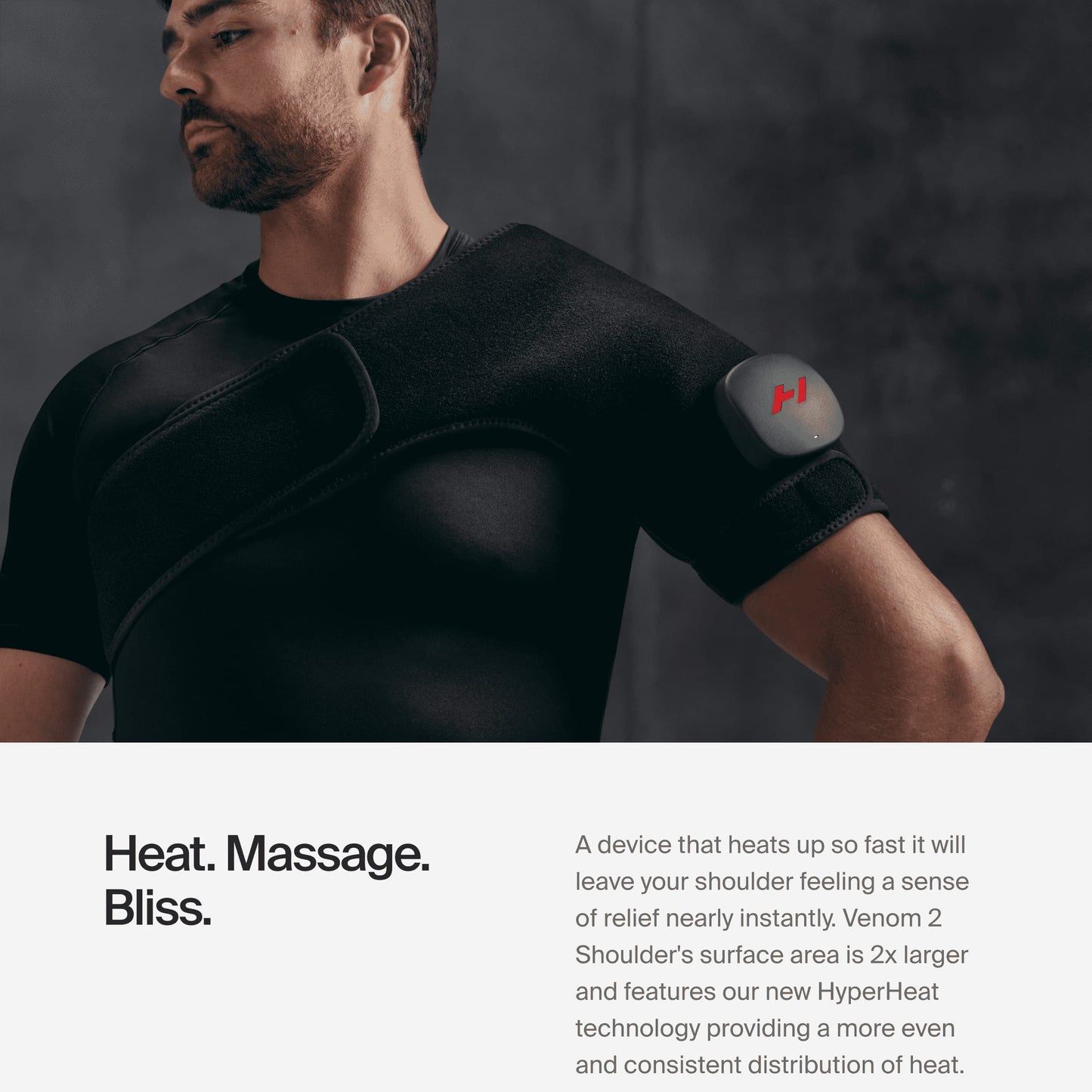 Hyperice Venom 2 Left Shoulder Heat & Massage Wrap - Deccan Retail