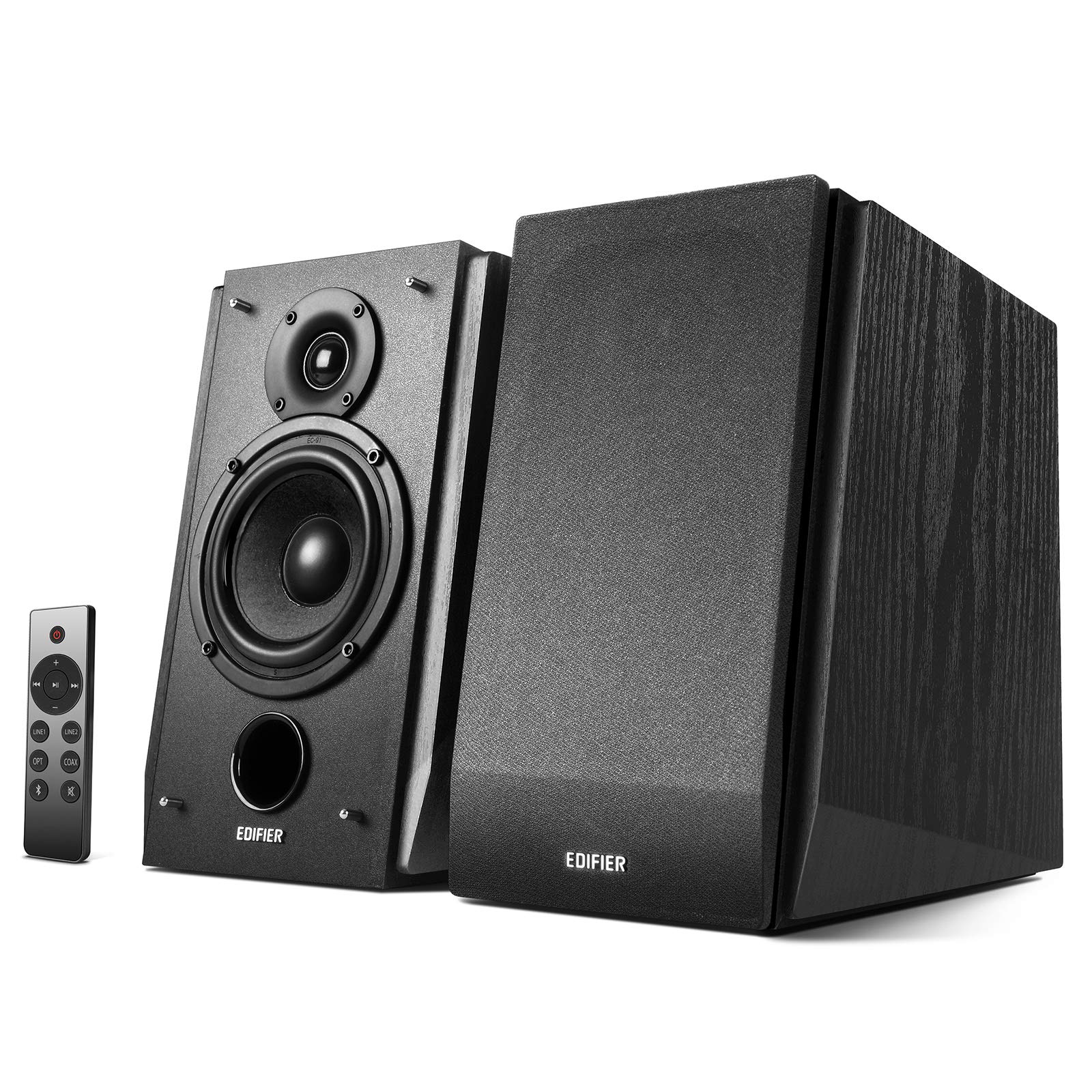 Edifier R1855DB Bookshelf Speakers - Matte Black - Deccan Retail