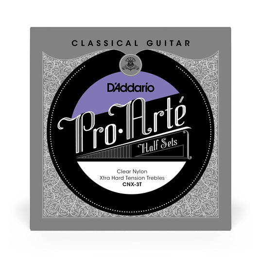 D'Addario Pro-Arte Clear Nylon Classical Guitar Half Set Extra Hard Tension (CNX-3T) - Deccan Retail