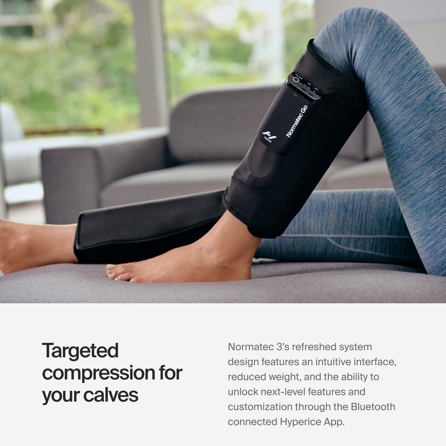 Hyperice Normatec Go Portable Leg & Calf Compression Massager – Black - Deccan Retail