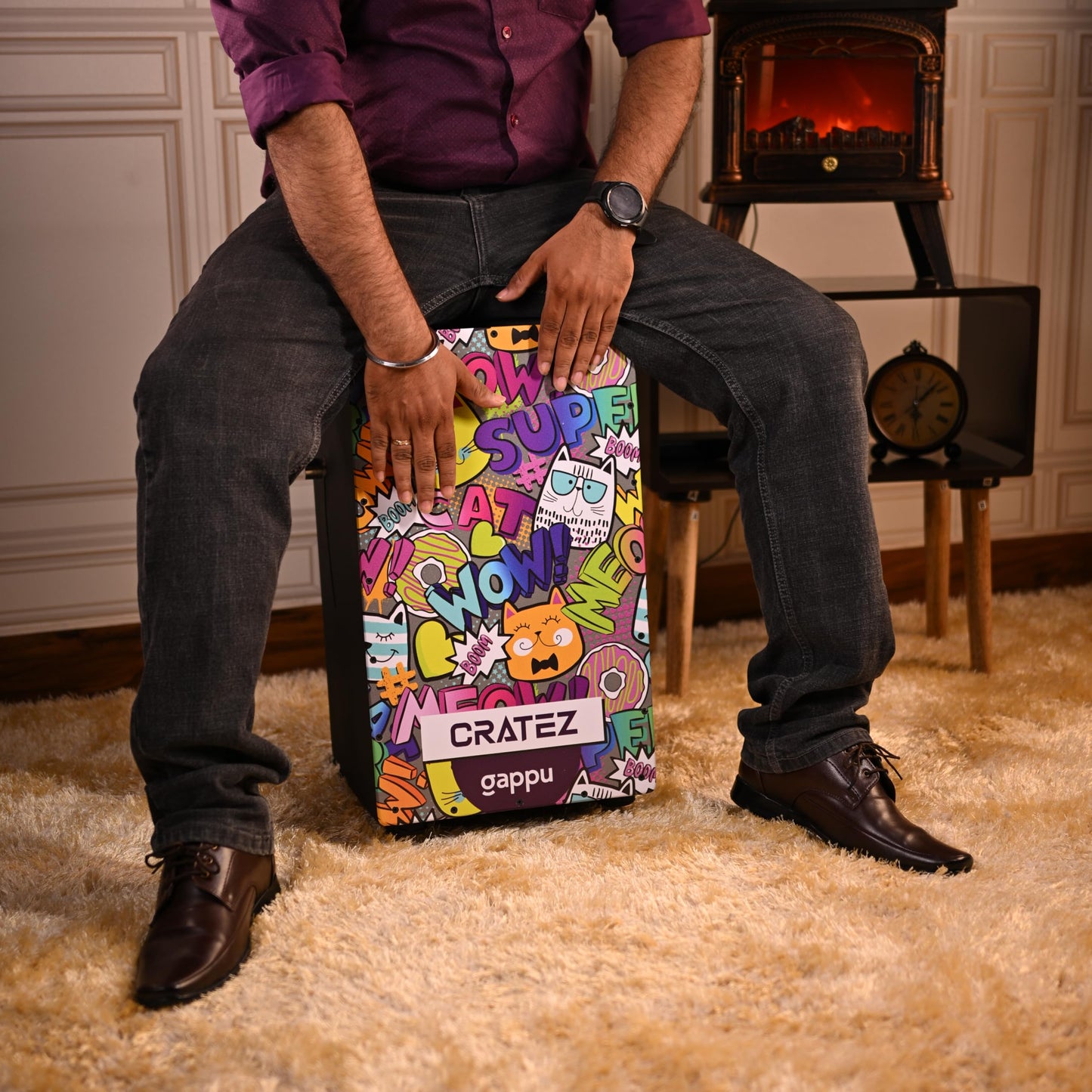 Gappu Cratez Cajon - Meow Graphic Design - Deccan Retail