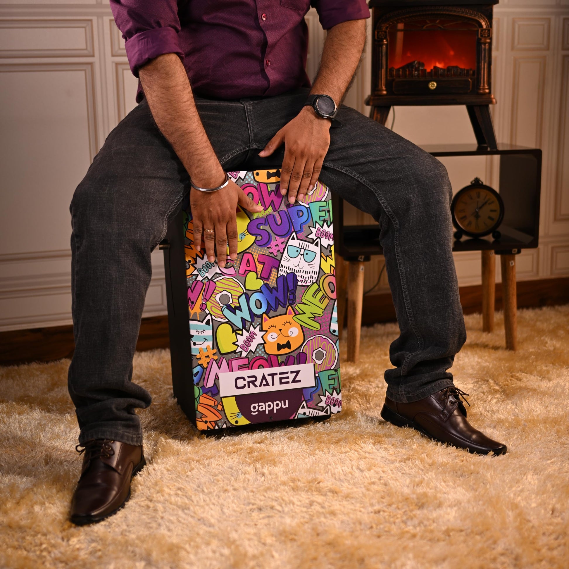 Gappu Cratez Cajon - Meow Graphic Design - Deccan Retail