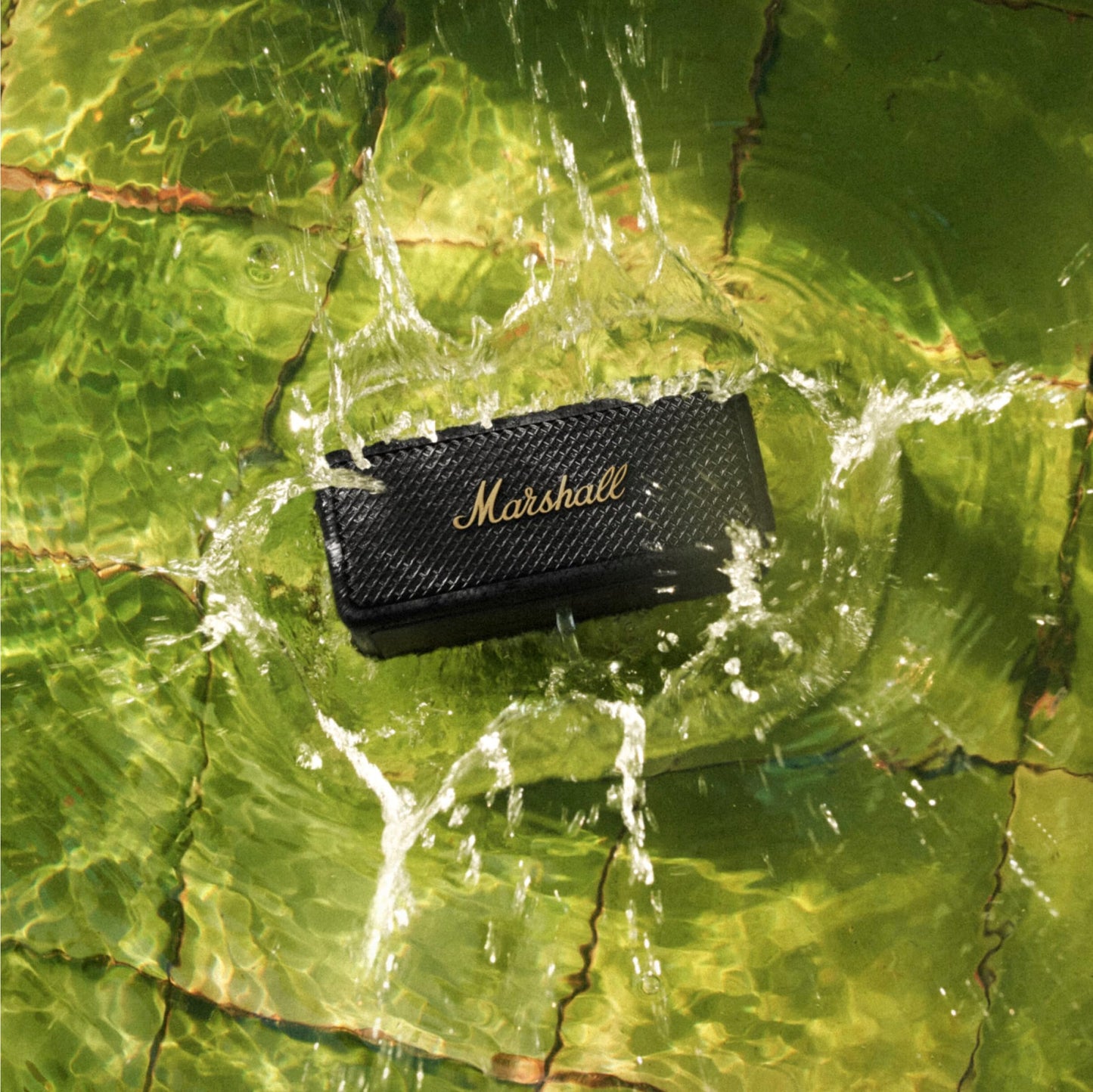 Marshall Emberton II Portable Bluetooth Speaker – Black & Brass - Deccan Retail