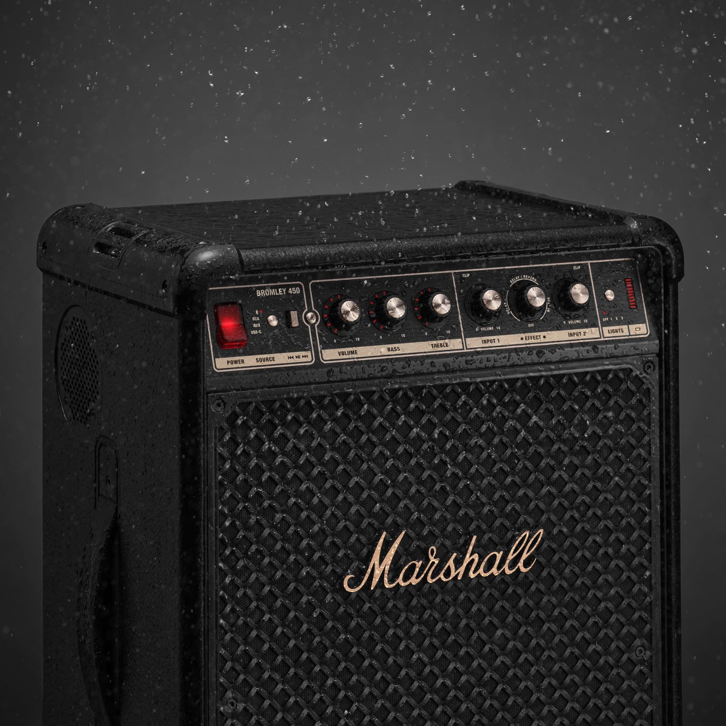 Marshall Bromley 450 Portable Party Speaker – Black & Brass