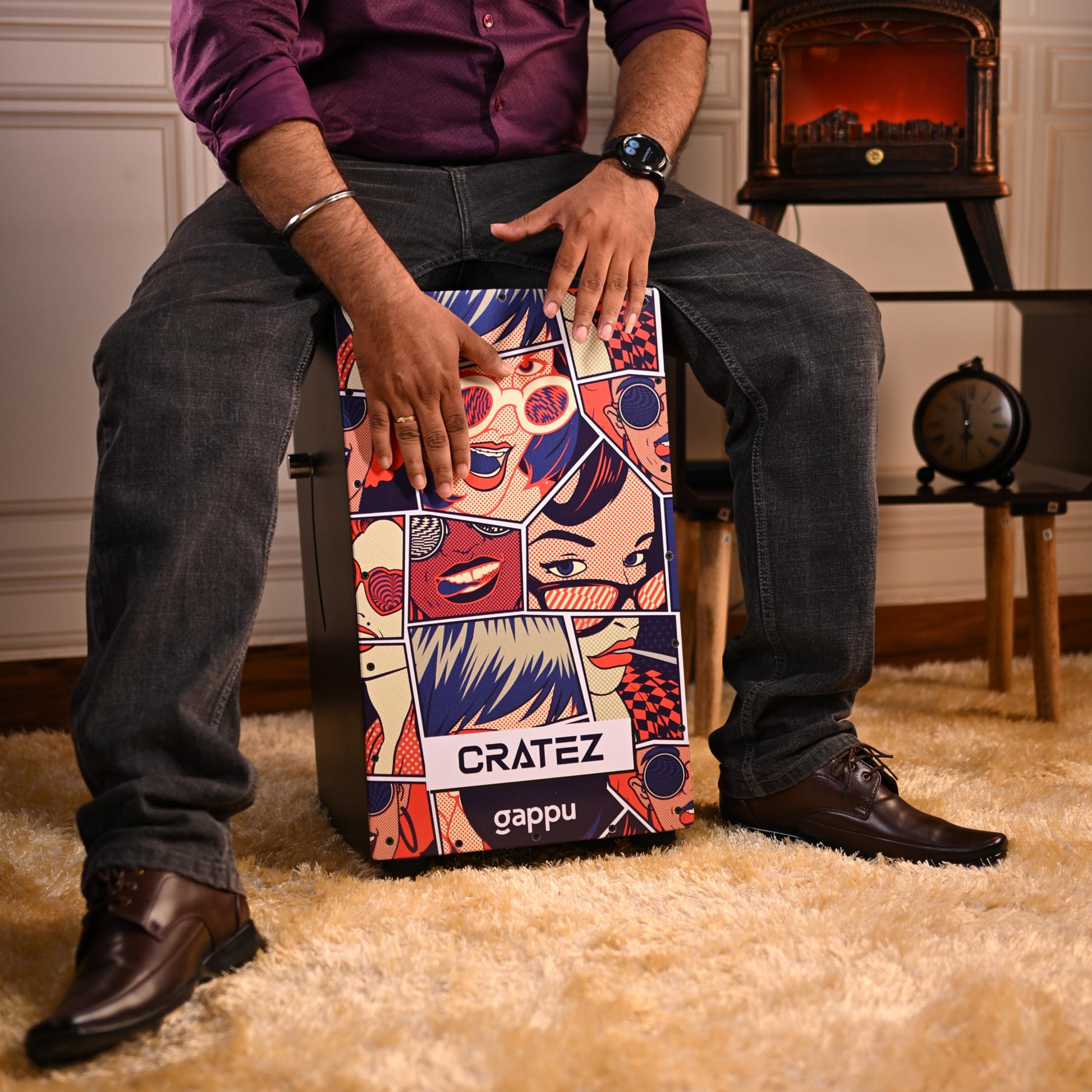Gappu Cratez Cajon Funky Graphic Design - Deccan Retail