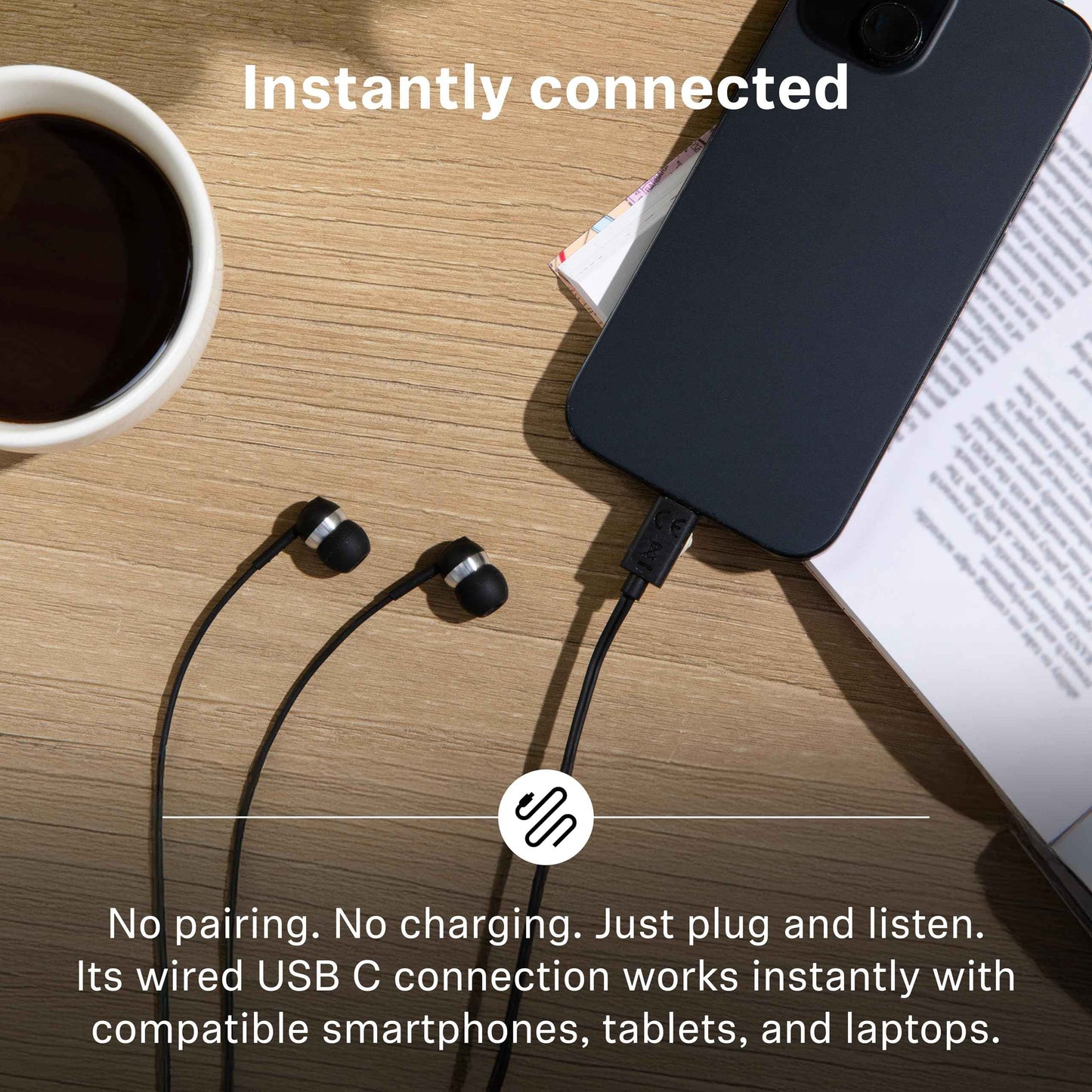 Sennheiser CX 80U Wired in-Ear Earphones with in-Line Microphone, One Button Smart Control, Lightweight Design, USB Type-C, 3 Ear Tip Sizes, 1Y Warranty, Voice Control, Black