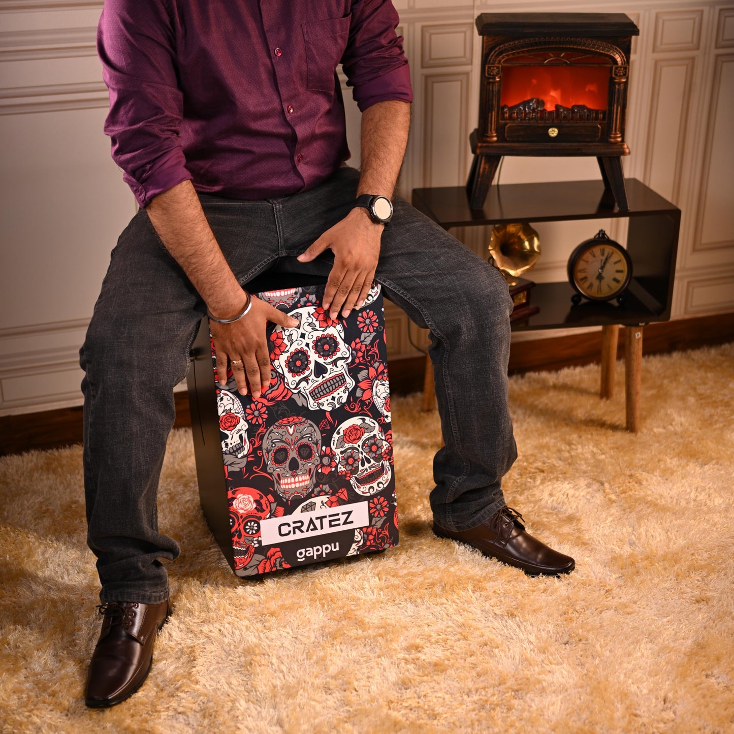 Gappu Cratez Cajon - Skull Graphic Design - Deccan Retail