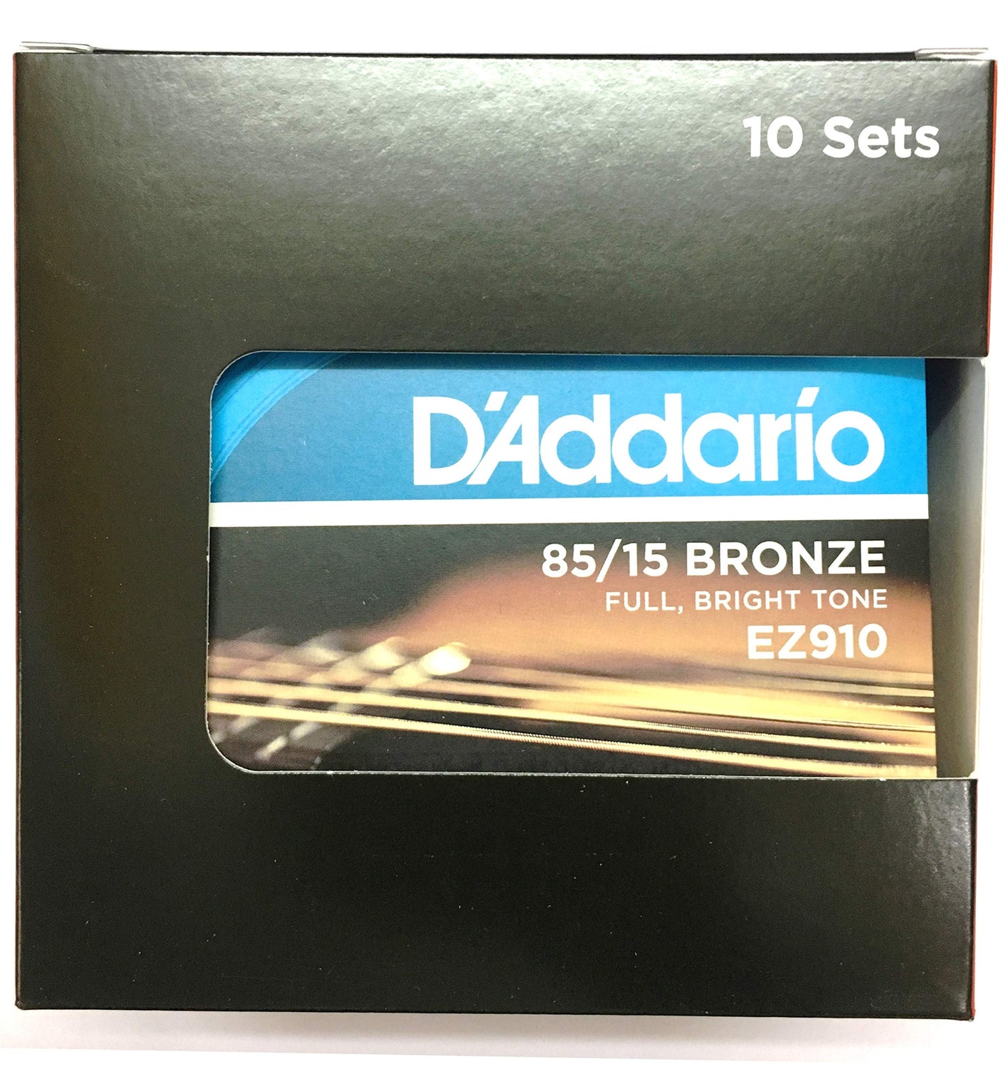 D'Addario EZ910 Acoustic Guitar Strings 85/15 Bronze Extra Light Pack of 2 - Deccan Retail