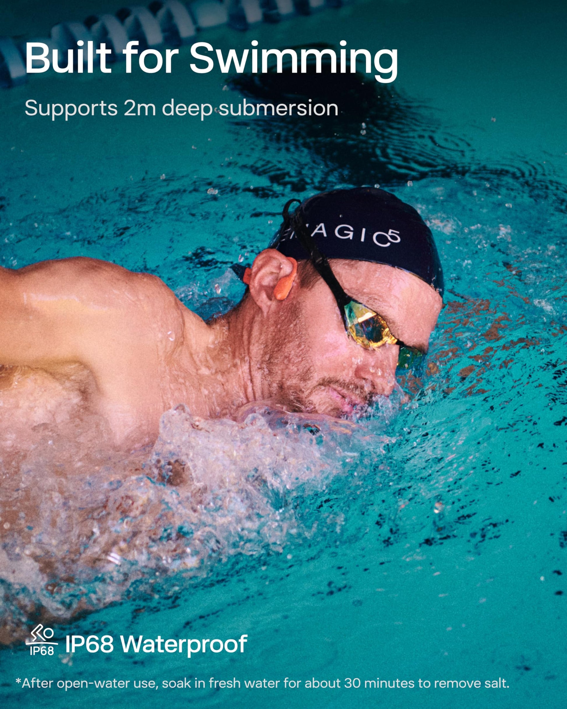 SHOKZ OpenSwim Pro – Red - Deccan Retail
