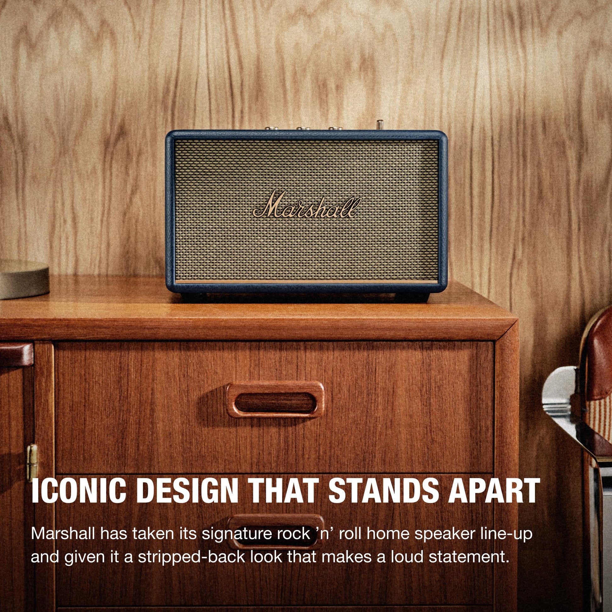 Marshall Acton III Bluetooth Home Speaker – Midnight Blue - Deccan Retail