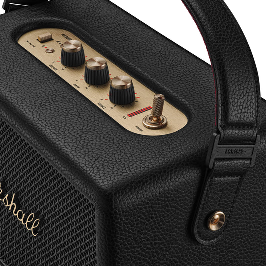 Marshall Kilburn III Portable Bluetooth Speaker – Black & Brass - Deccan Retail