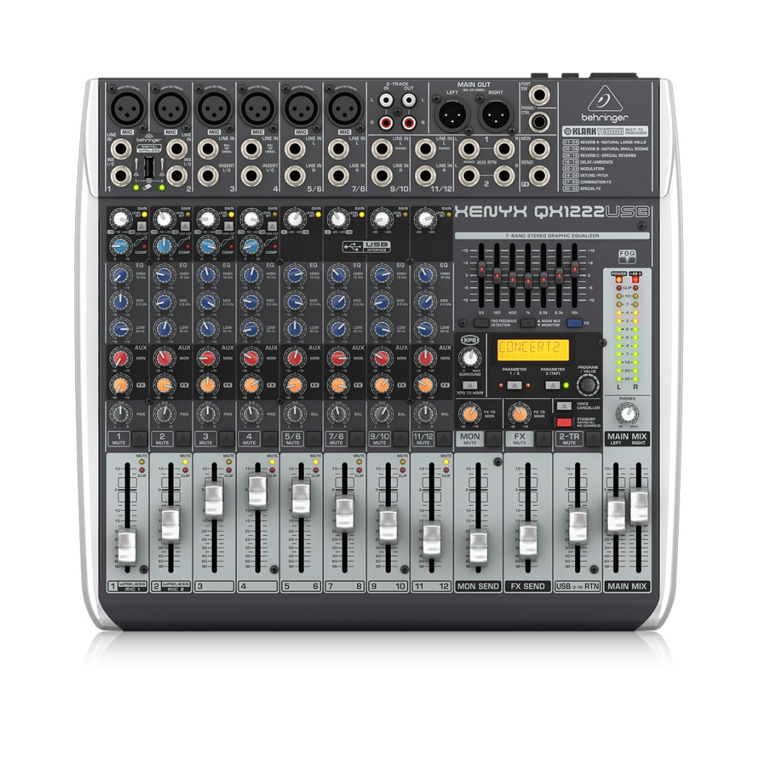 Behringer QX1222USB 16-Input USB Mixer with Effects