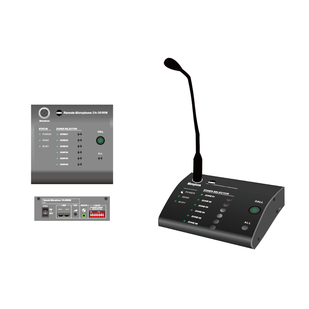 CMX DA-MW Series Wi-Fi Internet Streaming 6-Zone Mixer Amplifier with Bluetooth, USB, FM & MP3 (DA-120MW / DA-240MW / DA-350MW / DA-500MW)