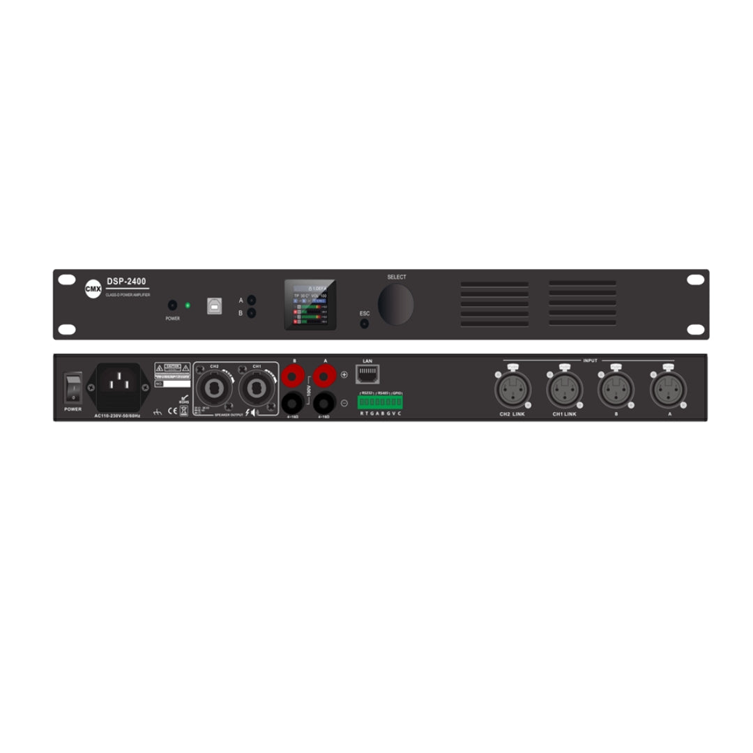CMX 2-Channel Amplifiers with DSP Processor DST-2400 DST-2300 DST-2200