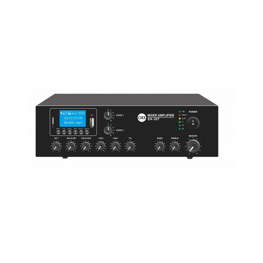 CMX EA-T Series 2-Zone Mixer Amplifier with USB, SD, FM & Bluetooth (EA-30T / EA-60T / EA-120T)