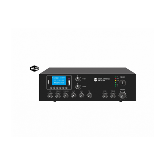 CMX EA-TW Series Wi-Fi 2-Zone Mixer Amplifier with MP3, FM & Bluetooth (EA-30TW / EA-60TW / EA-120TW)