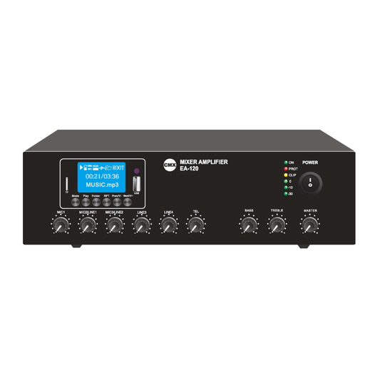 CMX EA Series Mixer Amplifier with USB, SD, FM & Bluetooth (EA-30 / EA-60 / EA-120)