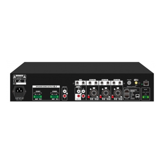 CMX PA-MW Series Wi-Fi 2-Zone Matrix Mixer Amplifier with USB, SD, FM & Bluetooth (PA-2120MW / PA-2240MW / PA-2350MW / PA-2500MW)