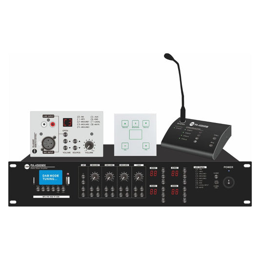 CMX PA-MX Series 4-Zone Mixer Amplifier with USB, SD, FM & Bluetooth (PA-4120MX / PA-4240MX / PA-4350MX / PA-4500MX)