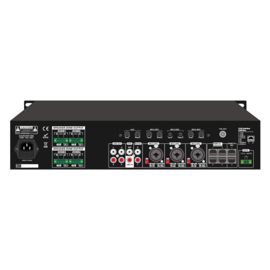 CMX PA-MX Series 4-Zone Mixer Amplifier with USB, SD, FM & Bluetooth (PA-4120MX / PA-4240MX / PA-4350MX / PA-4500MX)