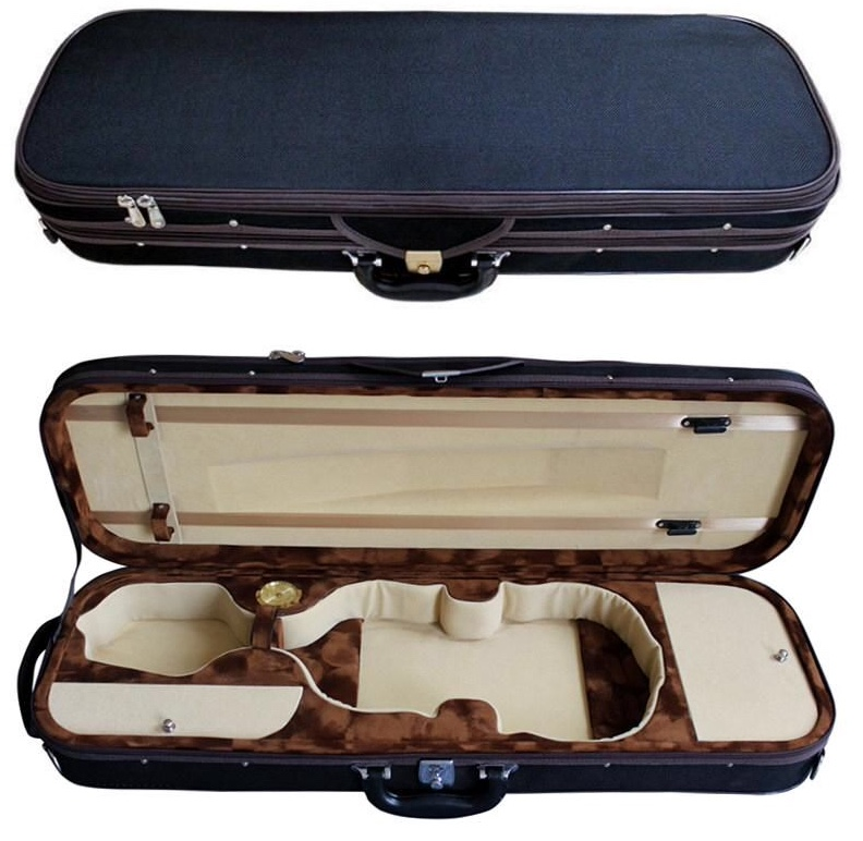 Carlos Marshello Oblong Violin Case with Accessory Storage - Deccan Retail