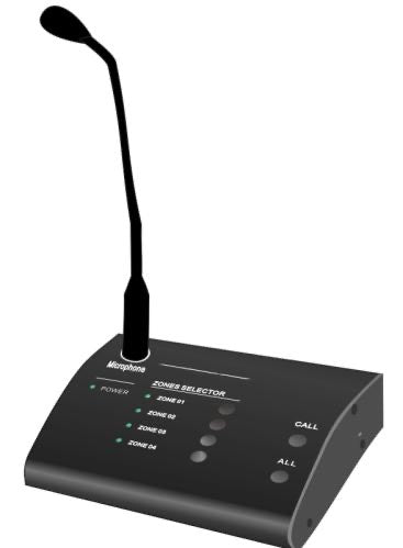 CMX PA-4500RM 4 Zone Remote Paging Microphone - Deccan Retail
