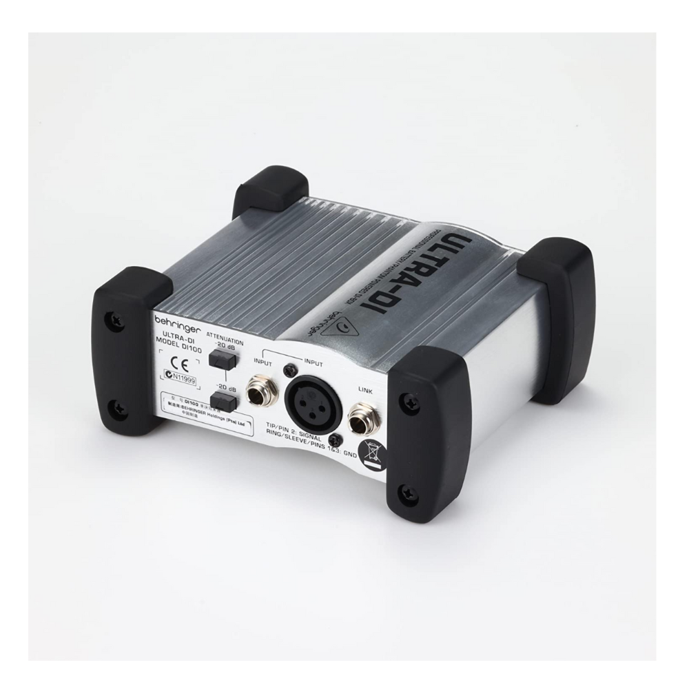 Behringer ULTRA-DI DI100 Professional DI Box – XLR, Battery/Phantom Powered