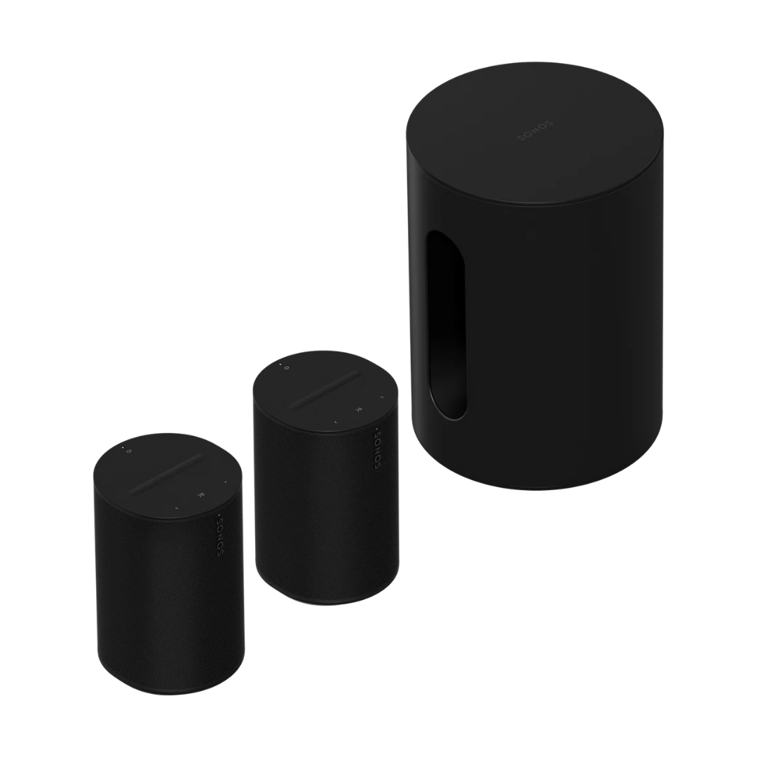 Ultimate Home Theatre Completion Set Sub Mini + 2x Era 100 - Black