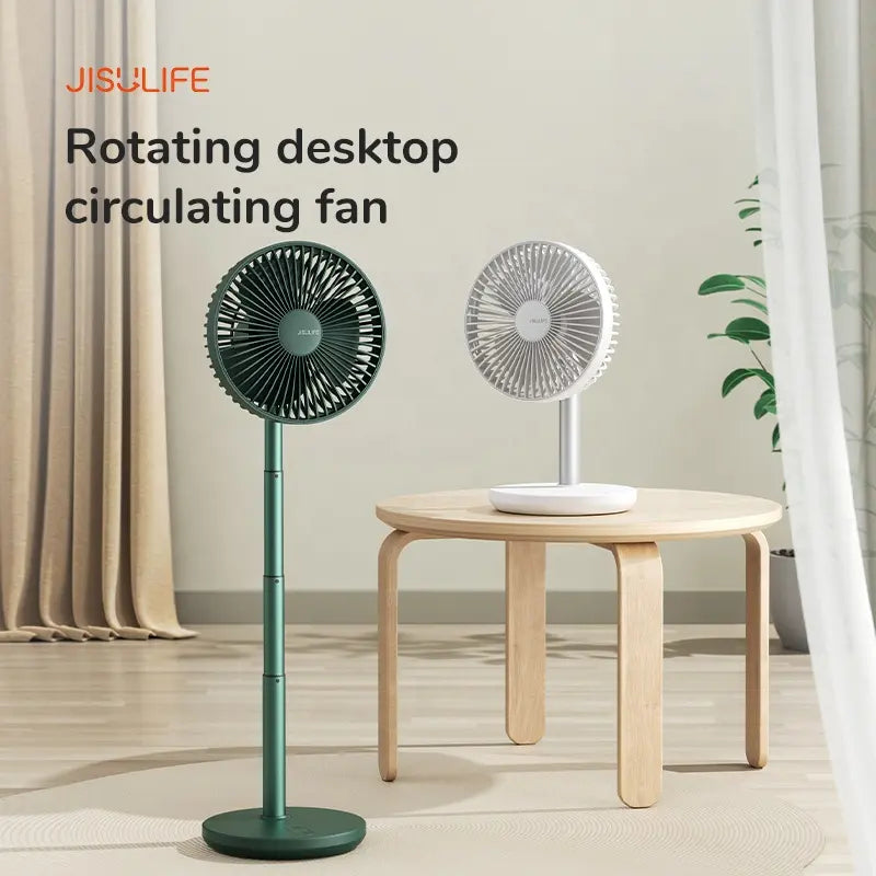 JISULIFE Life7 Portable Table Fan – Light Grey