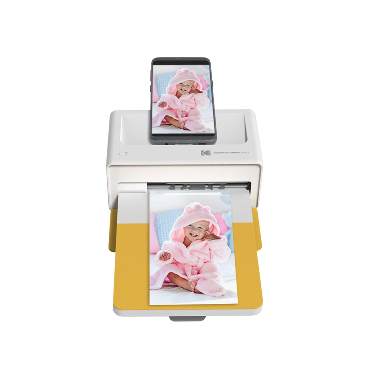 Kodak PD460 Photo Printer + EU PHC-80 Paper Cartridge Bundle – Yellow
