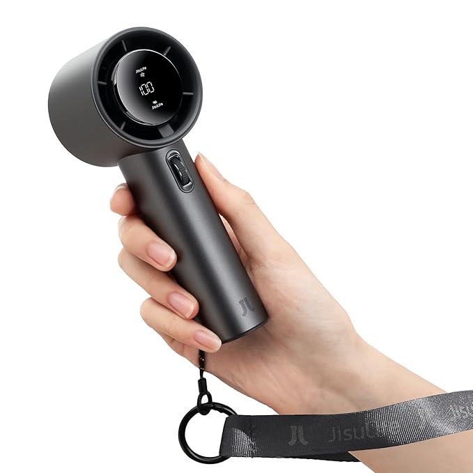JISULIFE Pro1 S Handheld Fan 5000mAh - Grey - Deccan Retail