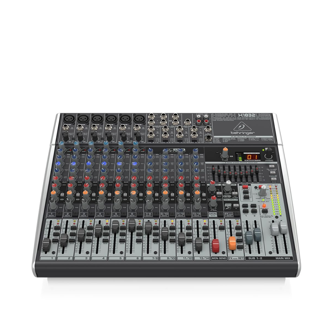 Behringer XENYX X1832USB 18-Input USB Mixer with Effects