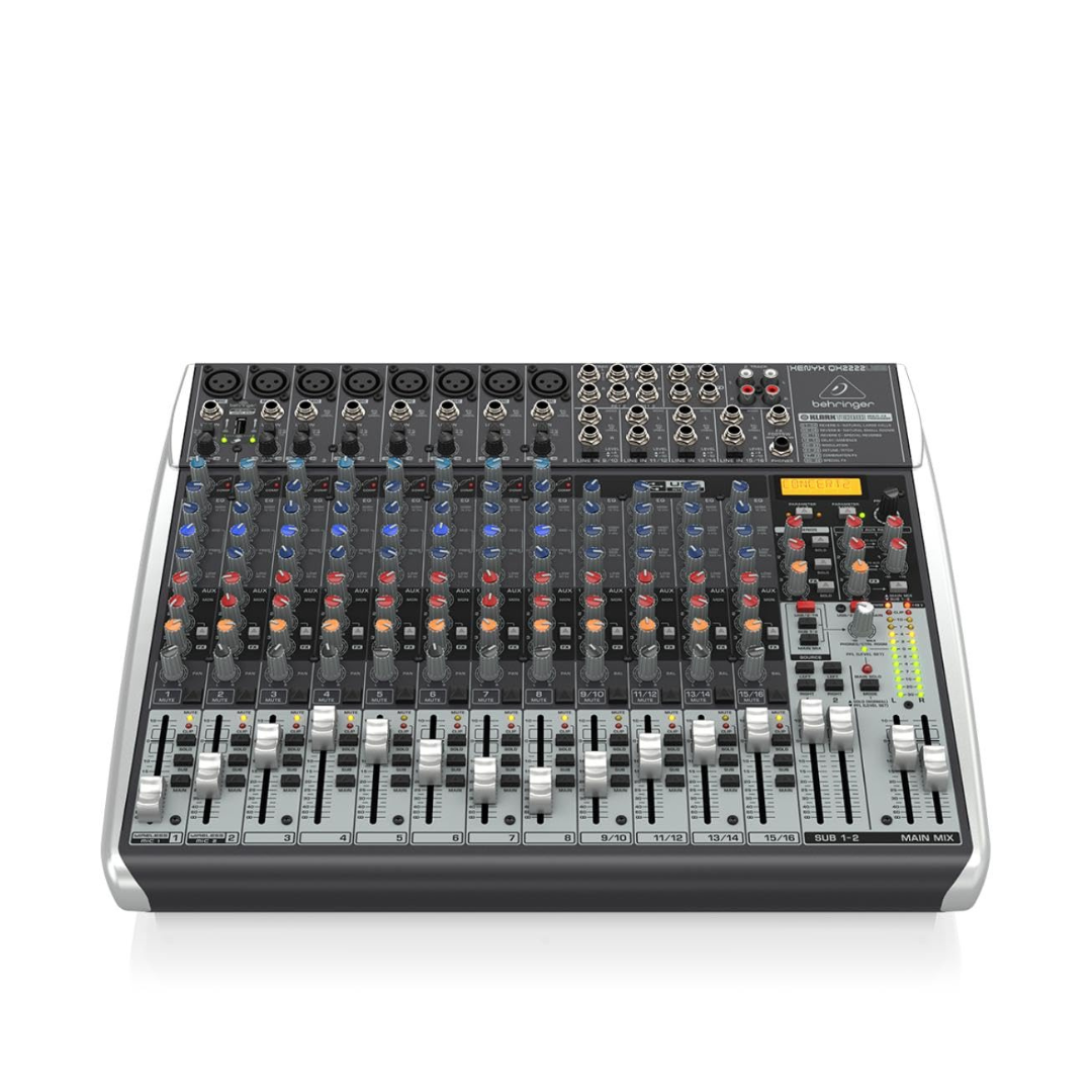 Behringer XENYX QX2222USB 22-Input USB Mixer with Effects