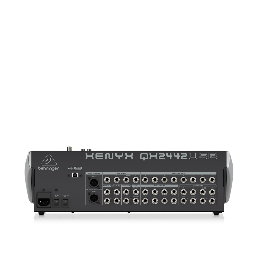 Behringer XENYX QX2442USB 24-Input USB Mixer with Effects