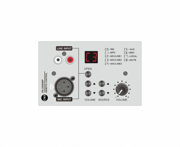 CMX PA-6000WP Remote Control Panel for PA-6000 Series - Deccan Retail