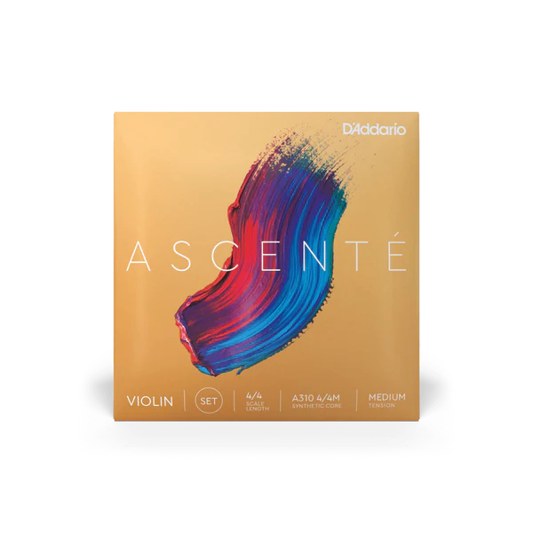 D'Addario Ascenté Violin String Set 4/4 Scale Medium Tension (A310 4/4M) - Deccan Retail