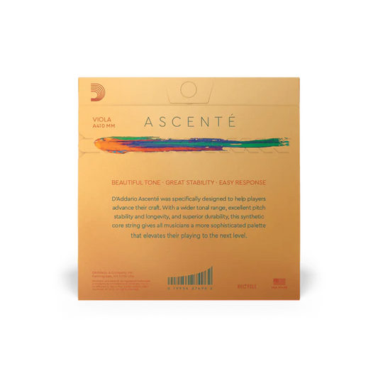 D'Addario Ascenté Viola String Set Medium Scale Medium Tension (A410 MM) - Deccan Retail