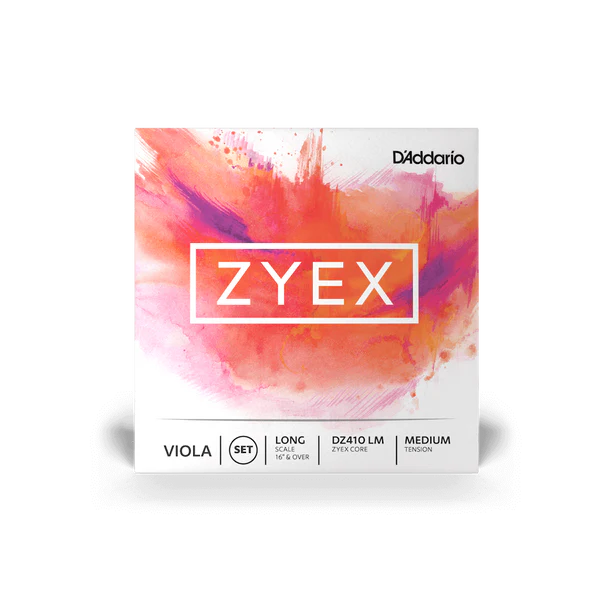 D'Addario Zyex Viola String Set Long Scale Medium Tension (DZ410 LM) - Deccan Retail