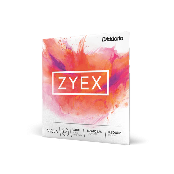 D'Addario Zyex Viola String Set Long Scale Medium Tension (DZ410 LM) - Deccan Retail