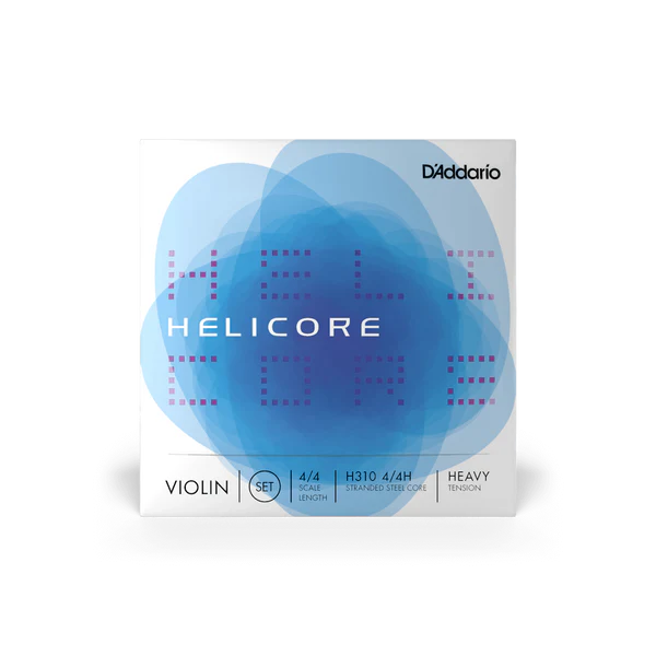 D'Addario Helicore Violin String Set 4/4 Scale Heavy Tension (H310 4/4H) - Deccan Retail
