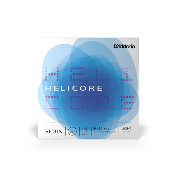 D'Addario Helicore Violin String Set 4/4 Scale Light Tension (H310 4/4L) - Deccan Retail