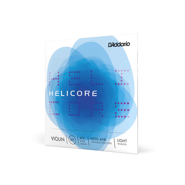 D'Addario Helicore Violin String Set 4/4 Scale Light Tension (H310 4/4L) - Deccan Retail