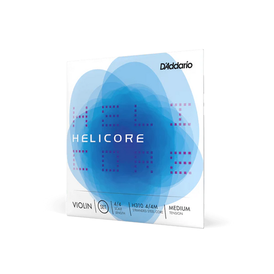 D'Addario Helicore Violin String Set 4/4 Scale Medium Tension (H310 4/4M) - Deccan Retail
