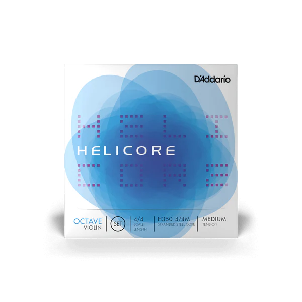 D'Addario Helicore Octave Violin String Set 4/4 Scale Medium Tension (H350 4/4M) - Deccan Retail