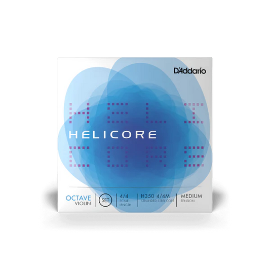 D'Addario Helicore Octave Violin String Set 4/4 Scale Medium Tension (H350 4/4M) - Deccan Retail
